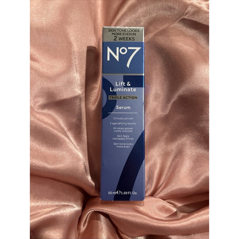No7 Lift & Luminate Triple Action Serum - 1.69 Fl Oz - 50 ml New Sealed